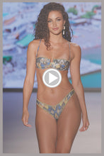 MOONDUST - Luxe Stitch Sweetheart Balconette Top & Luxe Stitch High Leg Brazilian Bottom • Multicolor Runway