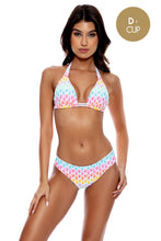 LULI POP - Triangle Halter Top & Seamless Full Ruched Back Bottom • Multicolor