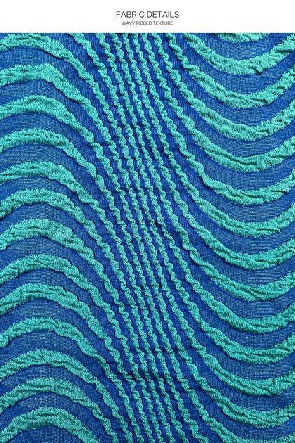 OLAS - Open Side One Piece Bodysuit • Blue