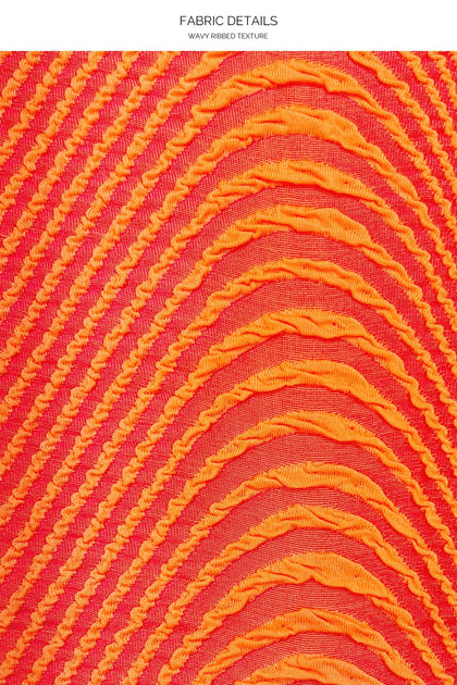 OLAS - Drawstring Tube Top & Mini Skirt • Orange