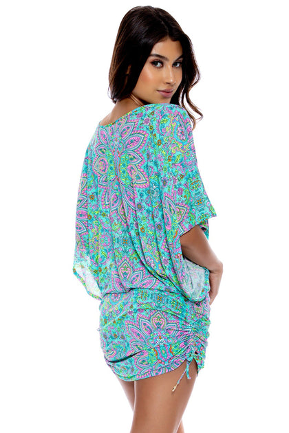 GROOVY LULI - Cabana V Neck Dress • Multicolor