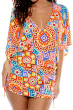 RETRO LULI - Cabana V Neck Dress • Multicolor