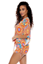 RETRO LULI - Cabana V Neck Dress • Multicolor