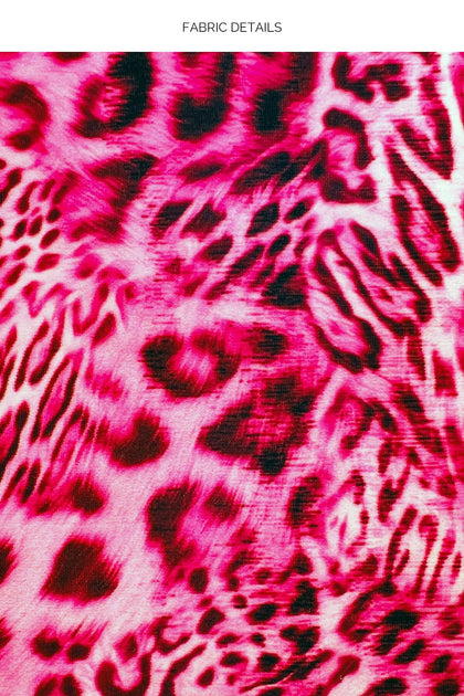 WILD THING - Hi Lo Scrunch Dress • Neon Pink
