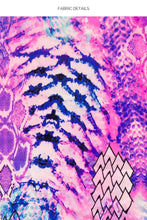 LULI INSTINCT - Strappy Underwire Tank Top & Strappy Sides High Leg Thong Bottom • Blue|pink