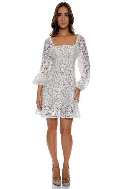 READY TO WEAR - Short Dress • Cream