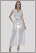 READY TO WEAR - Sleeveless Top & Wide Pant • White