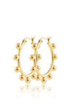 JEWELRY - Erin Studded Hoops - Small • Gold