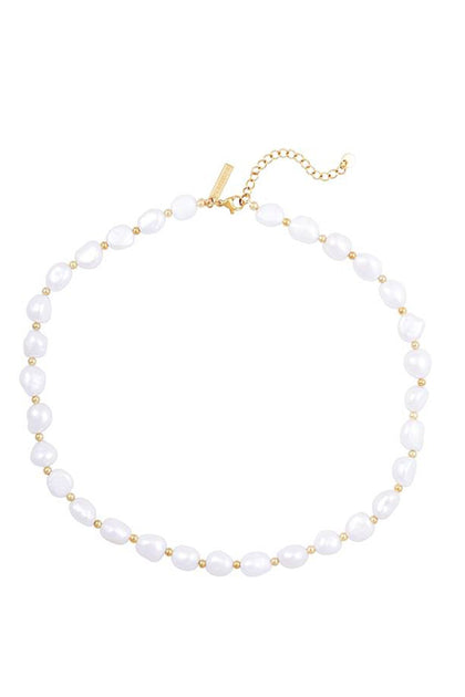 JEWELRY - Hallie Pearl Necklace • Gold