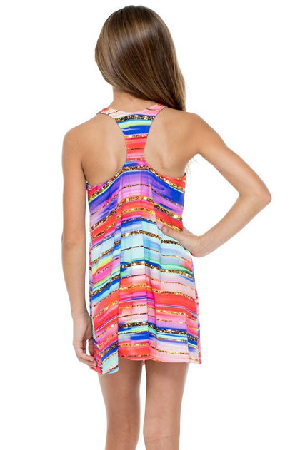 BELLAMAR - T Back Short Dress • Multicolor