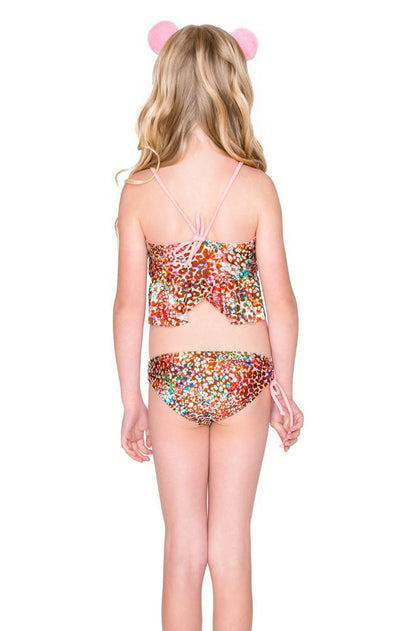 UNTAMEABLE - Ruffle Tankini Bikini • Multicolor