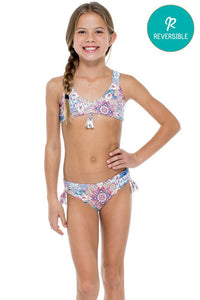 AZUCAR - Reversible Drawstring Bikini • Multicolor