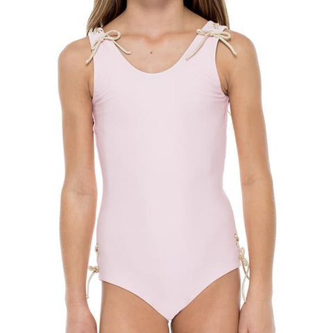 LA CORREDERA - Eyelets Lace Up One Piece – Luli Fama EU